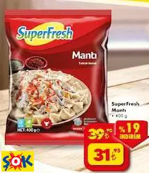 SUPERFRESH MANTI 400 G SUPERFRESH MANTI 400 G